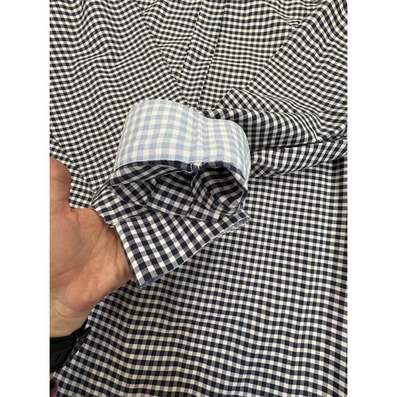 Brooks Brothers Men’s Large Shirt Non-Iron Gingham Supima Cotton Contrast Cuff - Picture 8 of 9